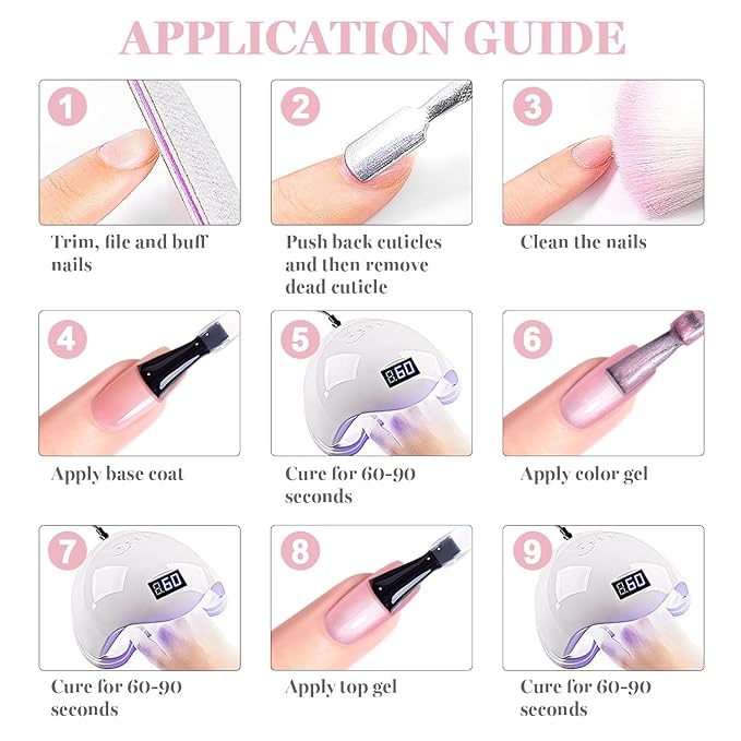 RARJSM Nude Light Pink Glitter Gel Nail Polish Silver Pearlescent Shimmer Finish Gelpolish 15ml Soak Off Nuded Skin Tone Rose Color Home Salon French Manicure Varnish Curing Requires