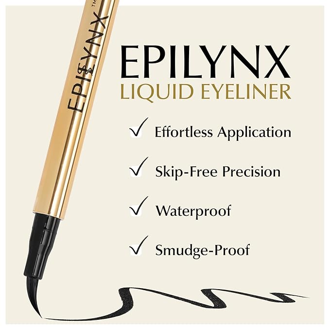 Liquid Eyeliner - Hypoallergenic Eyeliner with Fine Brush Tip, Long-Lasting Waterproof Eye Liner - Cruelty-Free, Vegan, Hypoallergenic, Gluten-Free, Smooth Application Liquid Eye Liner, Black 2mL