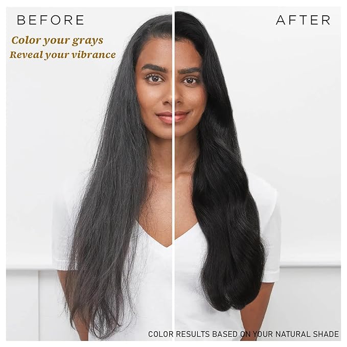 iemokoda Instant Black Hair Dye Shampoo 3- in-1, 100 Percent Gray Coverage, Magic in 15 Minutes for All Types, Natural Women & Men, Color Depositing Conditioner, Easy to Use