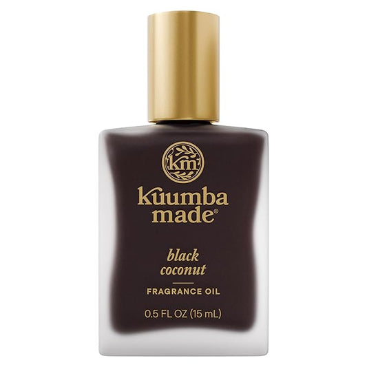 Kuumba Made Black Coconut Fragrance Oil, Long-Lasting Small-Batch Perfume Roller, Vegan, Alcohol-Free, 0.5 Fl Oz Fl Oz