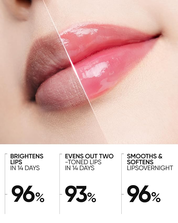 Peptide Brightening Lip Serum, Hydrating & Plumping Tinted Lip Gloss, Moisturizing Lip Balm with Polypeptides & Squalane for Glossy Sheer, Smooth Lips (05 Peach Rose)