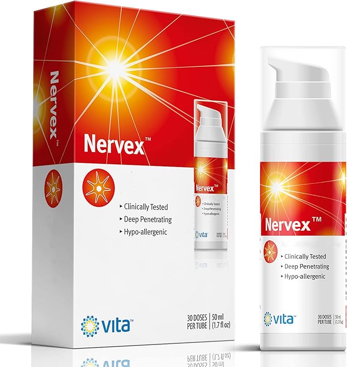 Vita Sciences Nervex Powerful Neuropathy Cream: Advanced Natural Relief for Peripheral Neuropathy, Fibromyalgia, and Fast Comfort Treatment for Feet, Hands, Legs, and Toes