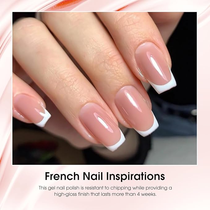 VENALISA Jelly Gel Polish 1 Pcs Translucent Nude Pink Gel Nail Polish Soak Off UV Gel DIY at Home Manicure Salon Nail Art For Girls Women