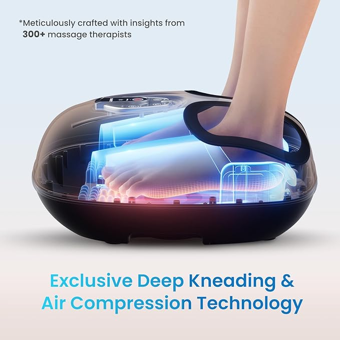 RENPHO Foot Massager Machine with Heat [2026 Upgraded], Shiatsu Foot Massager for Plantar Fasciitis, Valentines Day Gifts for Women, Cordless Control, 2026 New Upgraded, BN