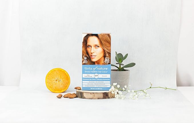 Tints of Nature 6TF Dark Toffee Blonde Permanent Hair Dye, Nourishes Hair and Covers Greys, Ammonia-Free, 4.4 fl oz