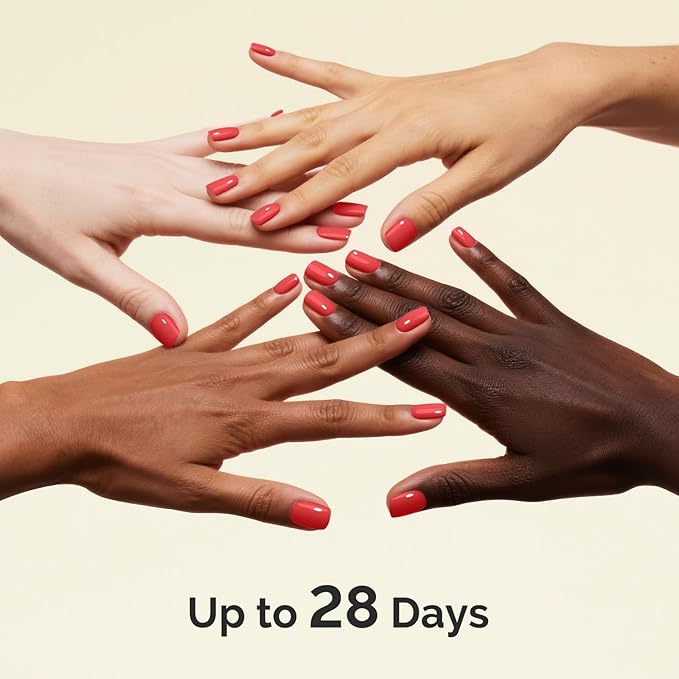 MelodySusie Highly Pigmented Gel Nail Polish, 0.56 Fl Oz Soak Off UV LED Red Gel Polish, Plant-Based Formula, 16.5ml Tilt-and-Stand Bottle, TPO & HEMA Free, Gift for Nail Art at Home & Salon