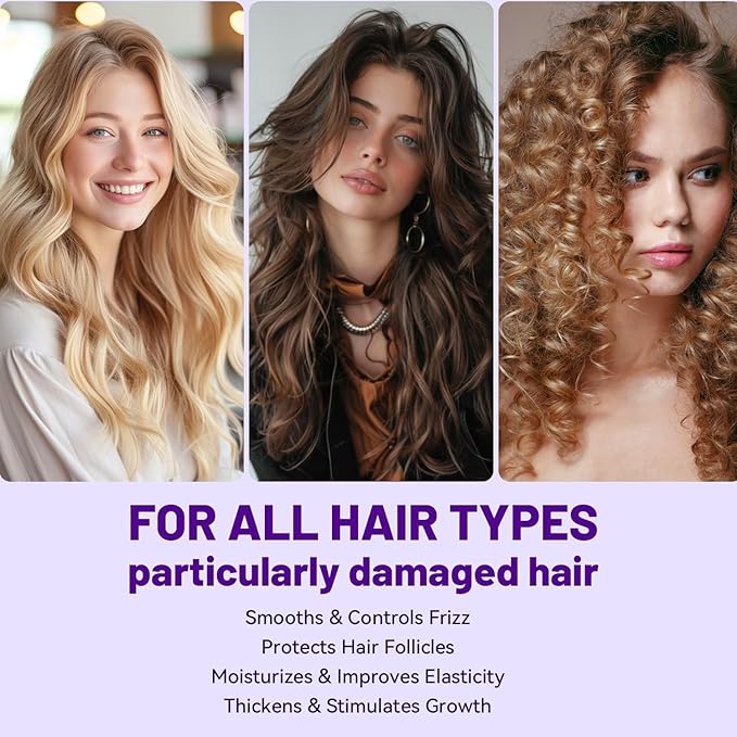 Herbalosophy Biotin & Collagen Shampoo & Conditioner Set, Hair Growth Thickening, Repair Dry, Damaged Hair Set, Infused with Vitamin B7 & Argan Oil, Sulfate, Parabens and Gluten Free, 2 x 16.9 Fl Oz
