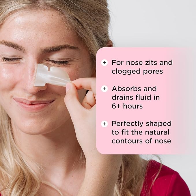 ZitSticka Blackhead Remover Strips, Goo Getter Hydrocolloid Patches for Pore Clarifying and Blemishes, Acne Patches or Zit Spot Stickers, Body Blemish Patch (Nose Strip 8 Pack)