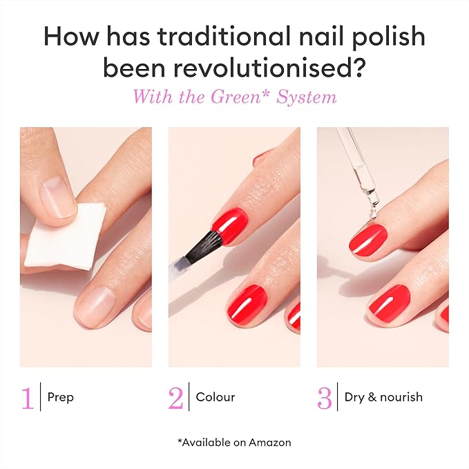 Manucurist Green Nail Polish - Pétula (Deep Pink) - Classic - Professional Manicure Effect Polish - Nail Polish - 15ml