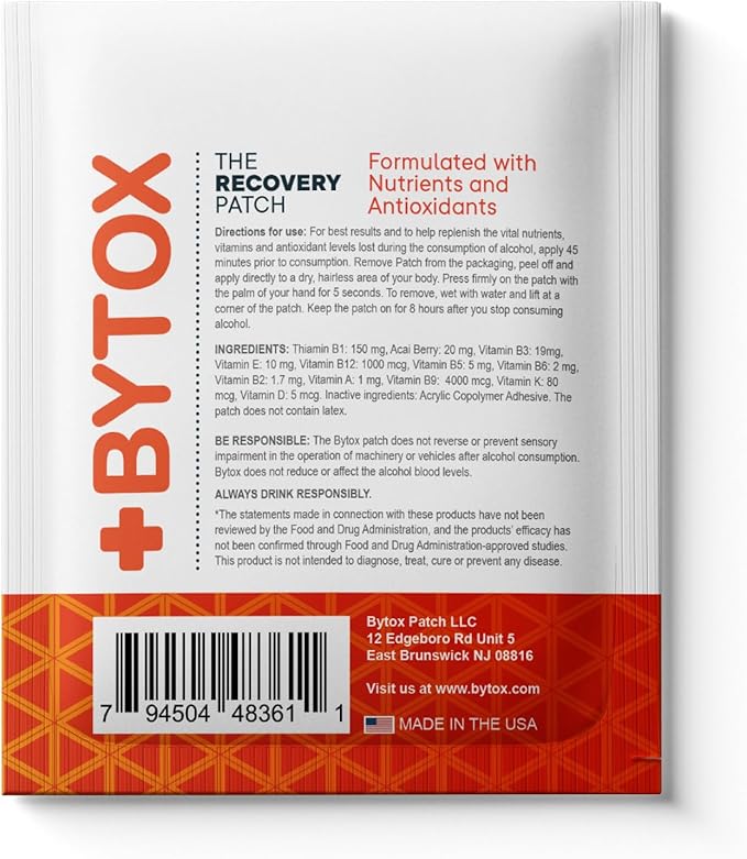 Bytox Recovery Patch 10 Pack