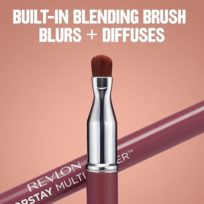 Revlon ColorStay Multi-Liner, Creamy Formula, Multiuse For Lips, Eyes & Face, Precision Brush for Easy Blending, 006 Dynamic Doer