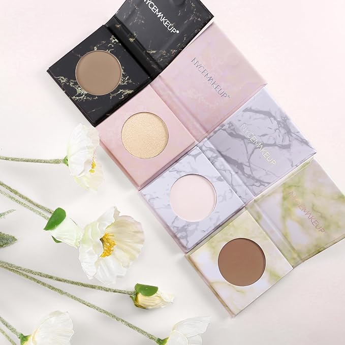 Matte Contour Palette, Face Sculpting Grey Contour Powder Palette for Light Fair Skin, Cool Toned Face Bronzer Makeup Contouring, Buildable Matte Bronzer, 02#Dark Brown
