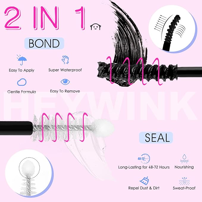 Lash Clusters Kit Wispy Lash Clusters Kit Cluster Eyelash Extensions 8-18mm Lash Extension Kit Eyelash Cluster Eyelash Extensions Clusters with Soft Thin Band Waterproof DIY Individual Lashes