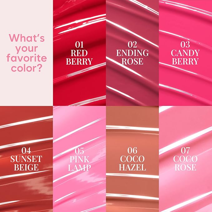 Pudding Glow Korean Lip Tint | Natural Lip Stain | Gloss to Stain | Long-Lasting & Non-Sticky | Lightweight Lip Tint | 0.14 oz. (06 COCO HAZEL)