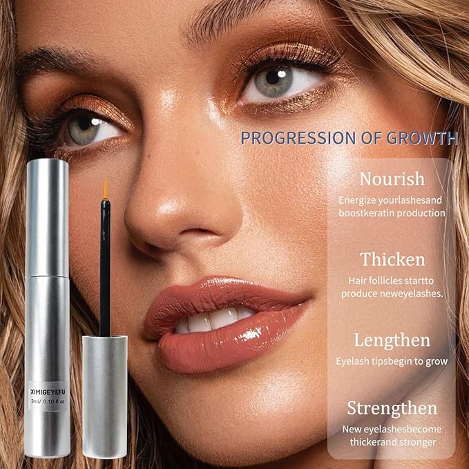 Eyelash Growth Serum for Thicker & Longer Lashes | Prostaglandin-Free, Vegan Formula | Visible Results in 4-6 Weeks | Gentle, Non-Irritating | 5ml Supply