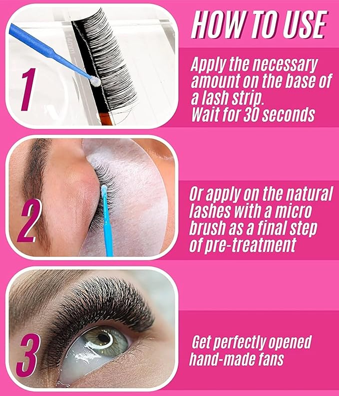 STACY LASH Super Booster for Eyelash Extensions / 0.50fl. oz. / 15ml / Eyelash Primer/Accelerated Lash Bond/Lash Extension Glue Activator/Professional Use/Lash Tech Supplies/for Low Humidity