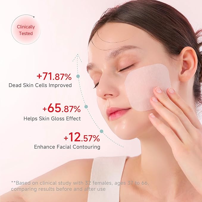 CDL Dewy Rose PDRN Toner Pads - Stretchy Facial Yoga Pad Hydrating, Firming & Soothing for Daily Care, Hyaluronic Acid PHA Glutathione Korean Skin Care, 60 Pads