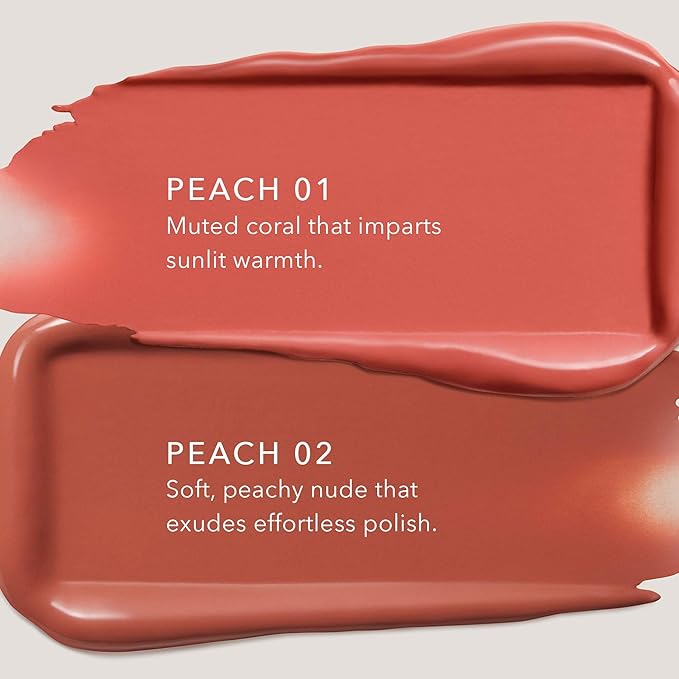 No Makeup Makeup Crème Classic Lipstick, Foolproof Sheer-to-Bold Formula Delivers Long-Lasting Hydration and Buildable Color, Lightweight Satin Finish, Made with Skin-Loving Ingredients, Peach 01