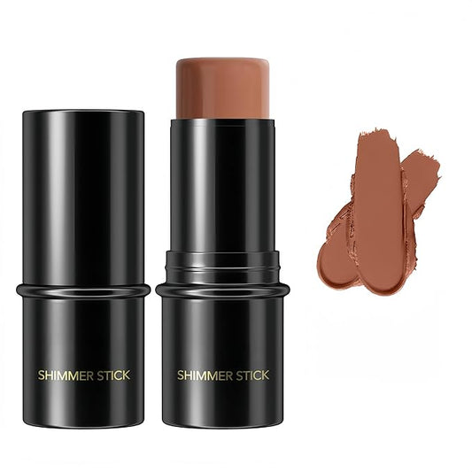 MAEPEOR Cream Blush Stick 15 Colors Lightweight Blendable Contour Highlighter Blush Stick Long Lasting Waterproof Blusher Pen (Contour 06)