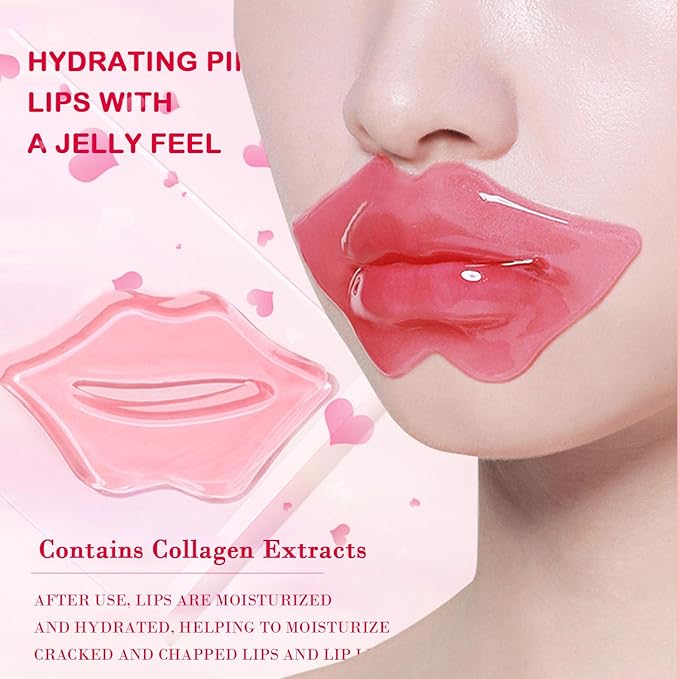 30 Pairs Lip Mask & Eye Mask, 24K Gold Crystal Gel Collagen Under Eye Patches, Lip Mask Skincare, Small Gifts for Women, Bachelorette Party Favors,Valentines Day Gifts, Bulk Gifts, Galentines Gifts