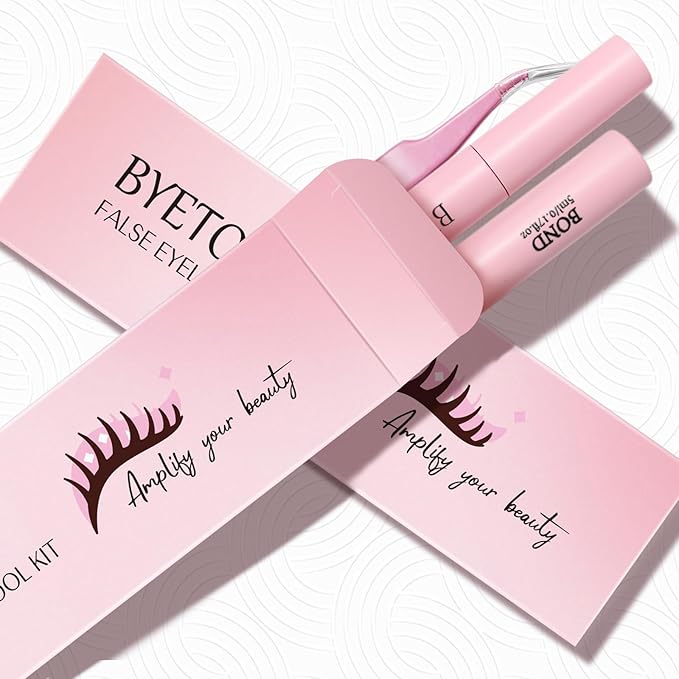 Lash Cluster Glue Bond and Seal Kit with Lash Glue Remover and Tweezers for Lash Extension Clusters Fast Removal, Portable Eyelash Brush for Eyelash Extension Beginners
