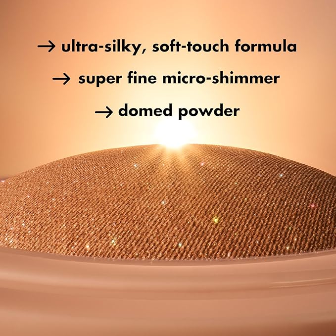 e.l.f. Halo Glow Silky Powder Highlighter, Long-Lasting Luminous Face Finish, Cake-Resistant With Micro-Shimmer, Vegan & Cruelty-Free, Soft Pearl Era