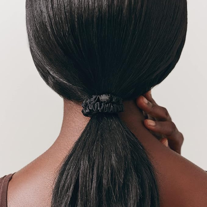 SLIP Amazon Exclusive Skinny Scrunchies: Anti-Crease, Anti-Breakage Slipsilk™ Design Protects Delicate Hair | Includes 3 Pure Silk Scrunchies, Farrah