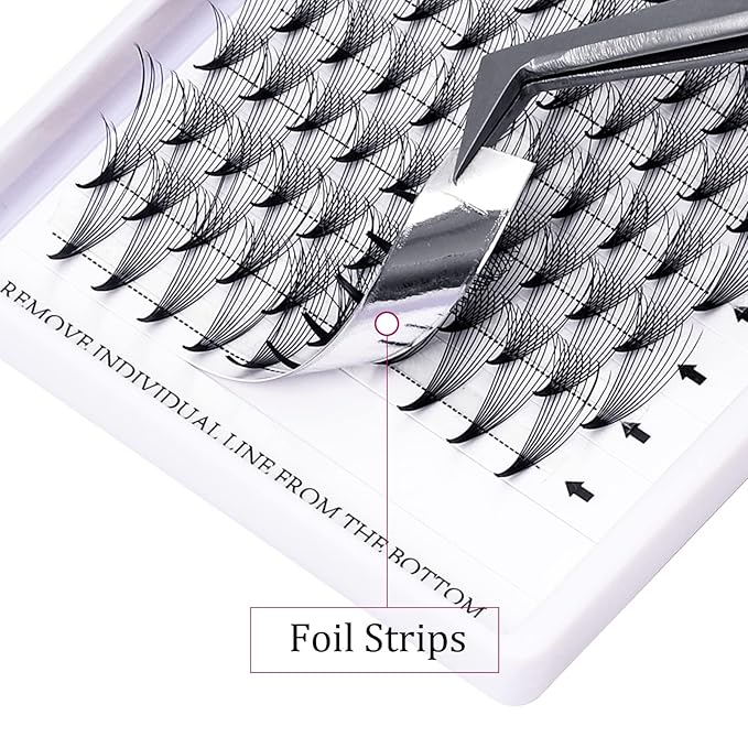 Lash Extension 10D Premade Volume Eyelash Extensions .05 .07 Thickness Premade Lash Fans Pointed Base Middle Stem Eyelash Extension Supplies(10D-0.07-C，13mm)