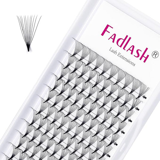 Volume Lash Extensions D Curl 12D Premade Fans 0.07 Mixed Tray Eyelashes Extension Volume Premade Fans Individual Lashes (12D-0.07-D, 8-14mm)