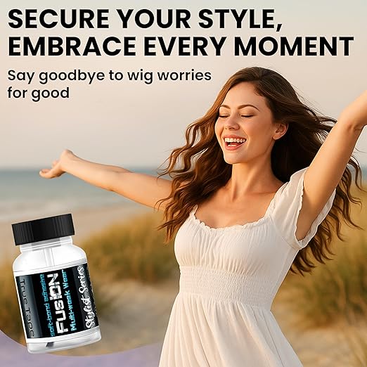 Fusion Soft Bond Lace Wig Glue Waterproof & Sweat Proof | Clear Acrylic Adhesive for Front Lace Wigs | Extra Strong 3–5 Week Hold | Professional Hair Glue | Made in USA