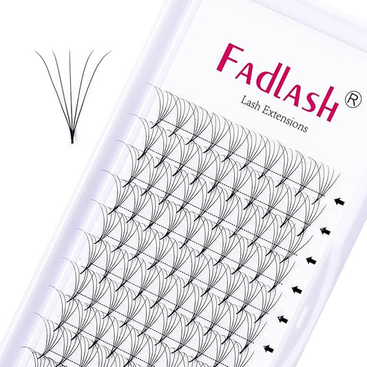 Lash Fans D Curl 0.07 14mm 5D Lash Extensions Pro Ponit Middle Stem Premade Eyelash Extensions Optinal 3D-20D Thickness 0.07 0.10 C D Curl 8-20mm Length (5D-0.07-D, 14mm)