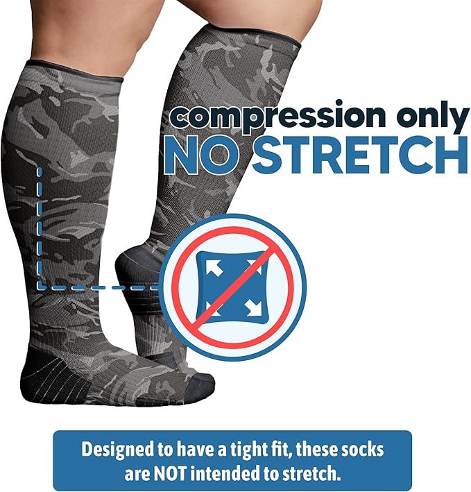 Viasox Compression Socks for Women and Men, Knee High Socks 12-15 mmhg Circulation Support for Flight, Travel, Daily