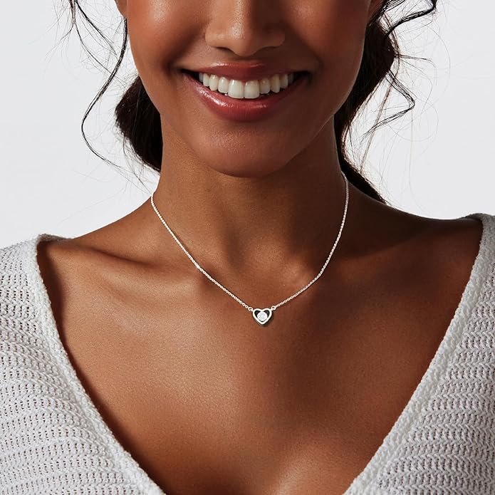 Luxval Diamond Pendant Gold Necklace for Women，Dainty 18k Gold Plated Choker Necklaces Simple Gold Jewelry Gifts for Women Girls
