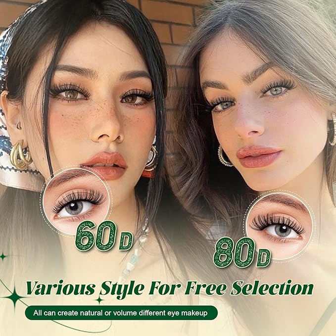 KEYYOU Lash Clusters Kit DIY Lash Extension Kit 280pcs Soft Lash Clusters 60D+80D D Curl Easy to Apply with Bond and Seal Applicator Remover Eyelash Extension Kit at Home(RMkit-60D80D-D-10-18mix)