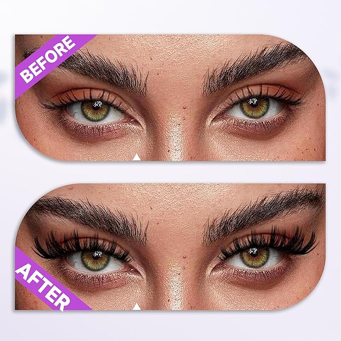 Himirell Lash Clusters Spiky Eyelash Extensions Wispy Individual Lashes Manga Eyelash Individuals 168 Pcs CC-Curly Cluster Eyelash Extensions 8-16MM Mixed DIY Lash Extensions