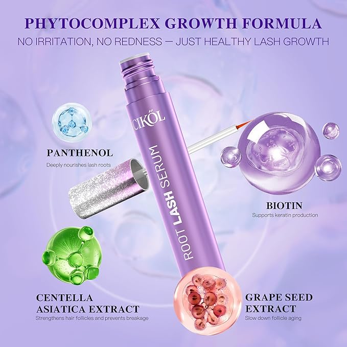 ICIKOL Lash & Brow Growth Serum Set - Eyelash & Eyebrow Serum with Biotin, Peptides & Plant Extracts - Fuller, Longer-Looking Lashes & Thicker Brows - Vegan, Prostaglandin-Free, 2× 8ml Value Duo