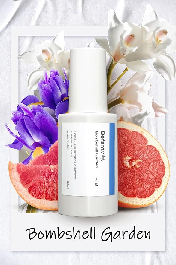 Befanty Natural Spray Deodorant for Women & Men, Aluminum-Free, 24 Hours Odor Protection, Long-Lasting Fragrance Body Mist, Travel Size, Suitable for Sensitive Skin – Bombshell Garden, 2.0 fl oz