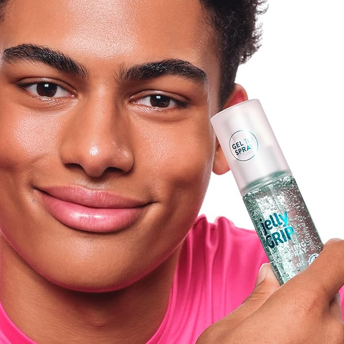 essence Jelly Grip Refreshing Aloe Spray, Fixation Spray, Transparent, Moisturising, Refreshing, Radiant Fresh, Vegan, Oil-Free, Alcohol-Free, Paraben-Free, Pack of 1 (50 ml)