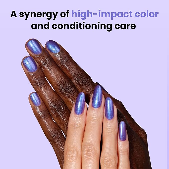 LONDONTOWN lakur Nail Polish - Chip-Resistant, Non-Toxic, Conditions & Hydrates Nails | Shimmery Purple Blue Shift, Wildberry Freeze, .40 fl oz