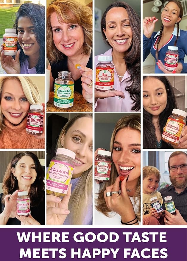 Lunakai USA Made Collagen & Multivitamin Gummies Bundle for Women 50+ – Supports Skin, Hair, Nail, Joint, Heart, Bone & Immune Health – 60ct Each