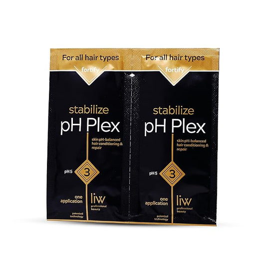 pH Plex Stabilizing Nourishing Mask - Fortifies Relaxed Hair Between Treatments - Salon Quality Results - 1 Double Sachet