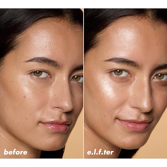 e.l.f. Halo Glow Silky Powder Highlighter, Long-Lasting Luminous Finish, Cake-Resistant With Micro-Shimmer, Vegan & Cruelty-Free, Prosecco Poppin'