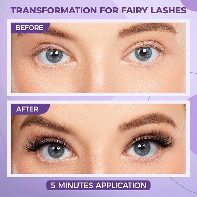 240PCS Natural Lash Clusters 30D/40D Mixed Length 10–16mm, Wispy D Curl Individual Lashes for DIY Cat Eye Look, Lightweight Reusable Cluster Lashes for Beginners (No Tools Included)