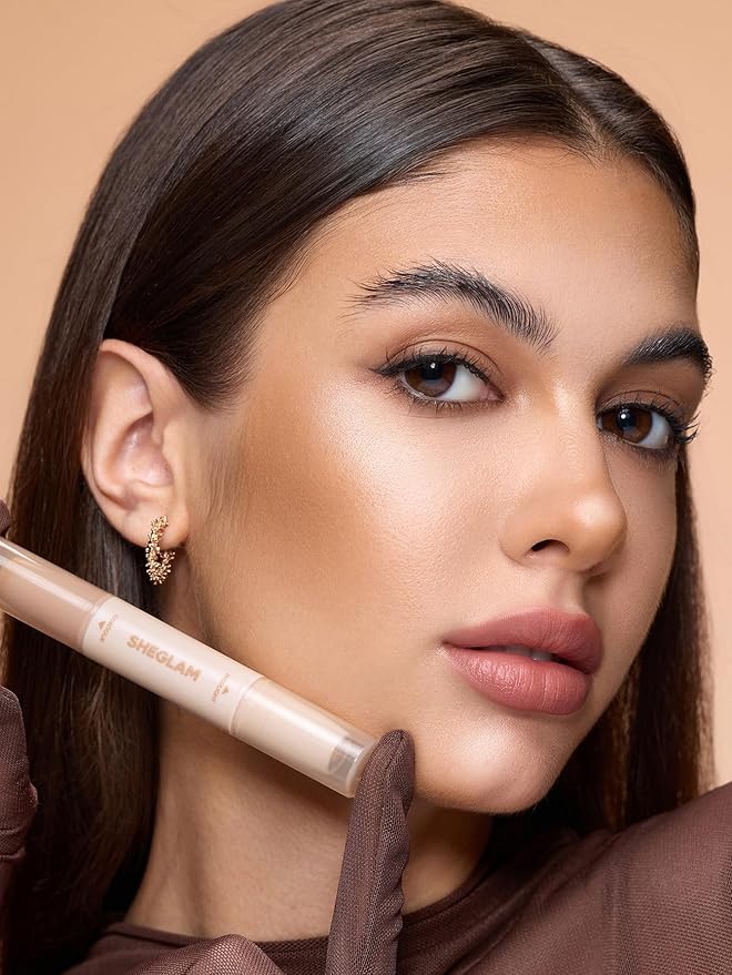 SHEGLAM 2-in-1 Contour & Highlight Stick Cream Waterproof Contour Stick-Warm Honey
