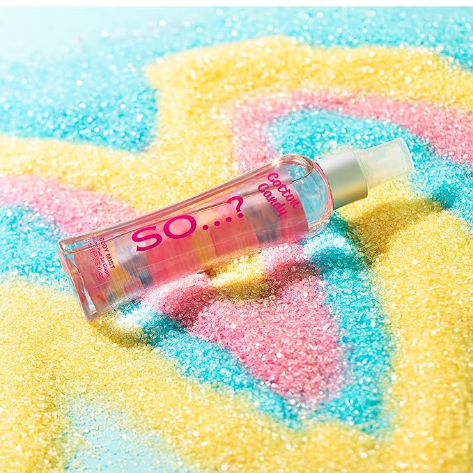 Cotton Candy Body Mist by So...? - Perfume for Women - Sweet Vanilla Perfume with Notes of Bergamot, Raspberry, Candy Floss - Gifts for Women - 3.5 oz