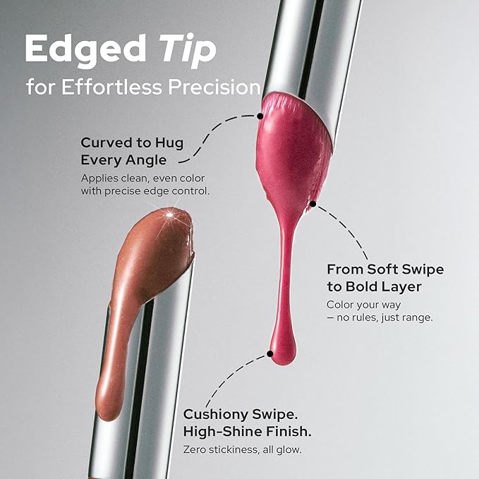 Unseen Balloon Tint, 9 Colors for All Skin Types. Buildable Color, Long Lasting Glossy Lip Stains, Lightweight Lip Gloss Make up, Holiday Stocking Stuffer (187 All hours, 0.11 oz)