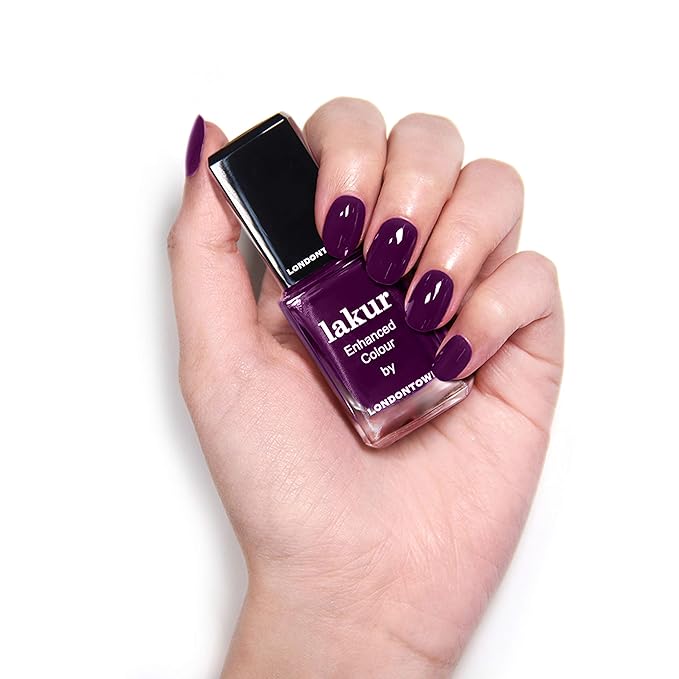 LONDONTOWN Lakur Nail Polish, Portobello Plum, 0.4 fl. oz.