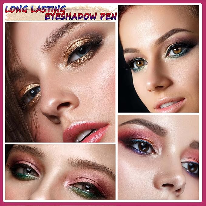 Eyeshadow Stick Eyeliner pencil Eye Makeup Cream Smooth Shimmer Eye shadow Primer Glitter Dark Light Matte Single Hypoallergenic Waterproof Long Lasting navy blue 12