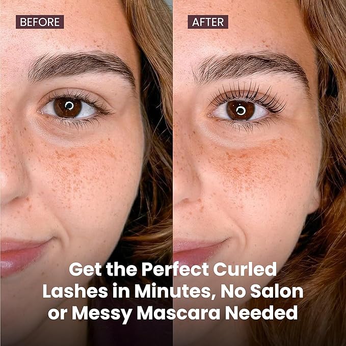 Eyelash Lift Kit – Instant, Salon-Quality Curls Without Harmful Hormones – Safe DIY Kit with 3 Applications – Long-Lasting Lift for Gorgeous Lashes in Minutes