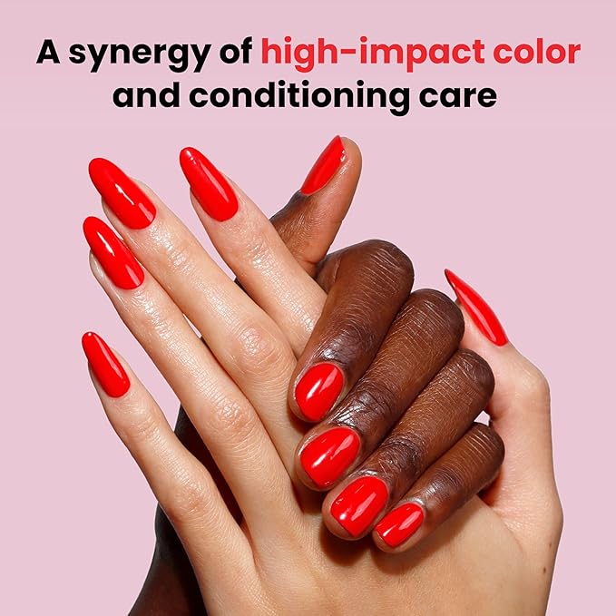 LONDONTOWN lakur Nail Polish - Chip-Resistant, Non-Toxic, Conditions & Hydrates Nails | Glossy Bright Red, Maraschino Cherry, .40 fl oz